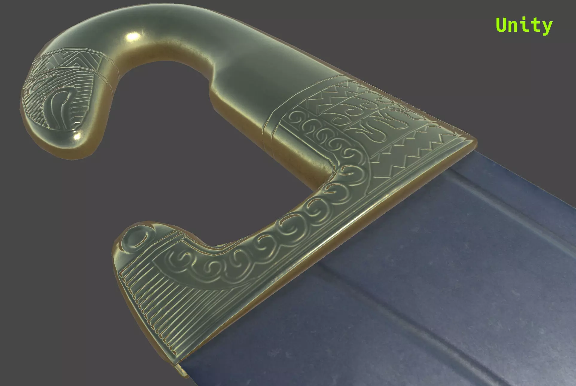 Spanish Falcata Low-poly 3D model_14