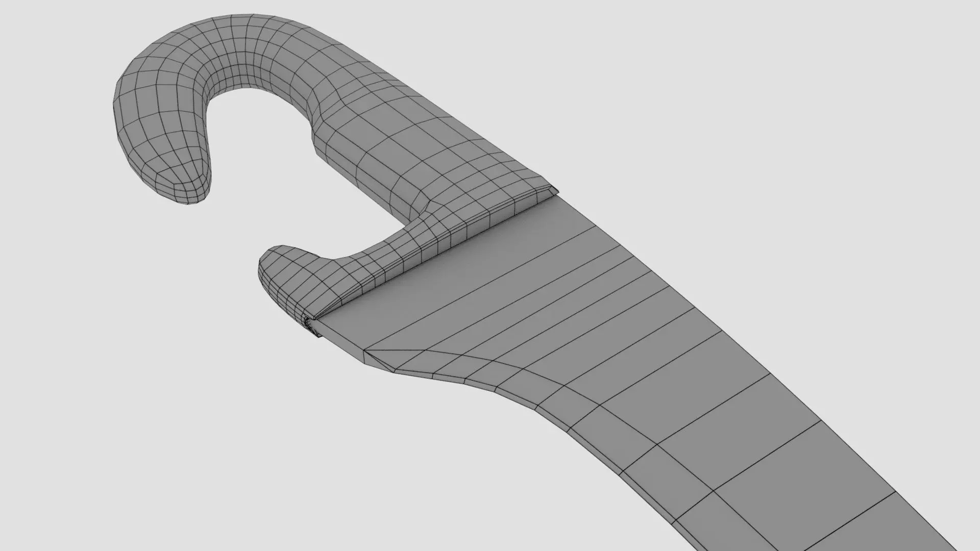 Spanish Falcata Low-poly 3D model_18