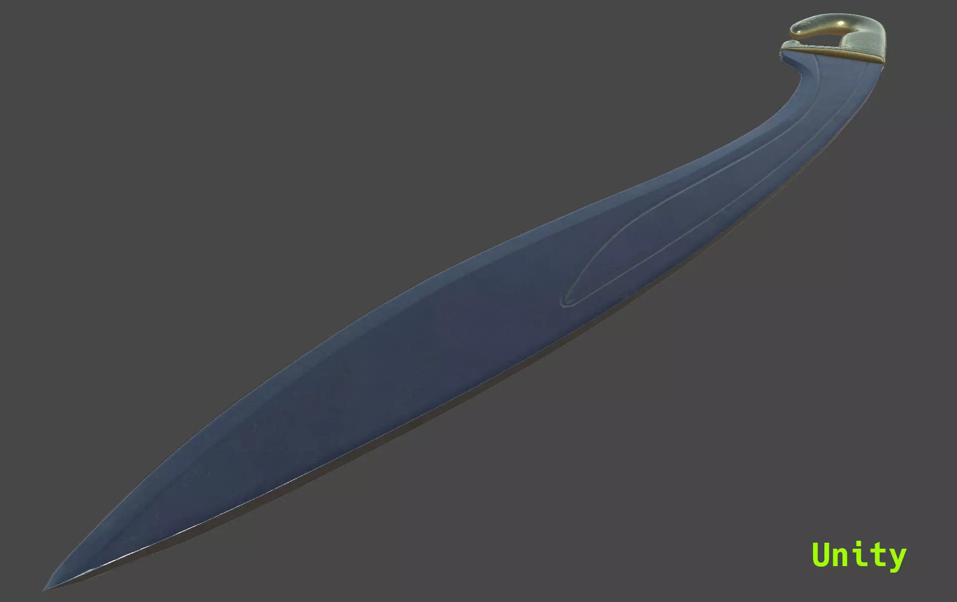 Spanish Falcata Low-poly 3D model_15