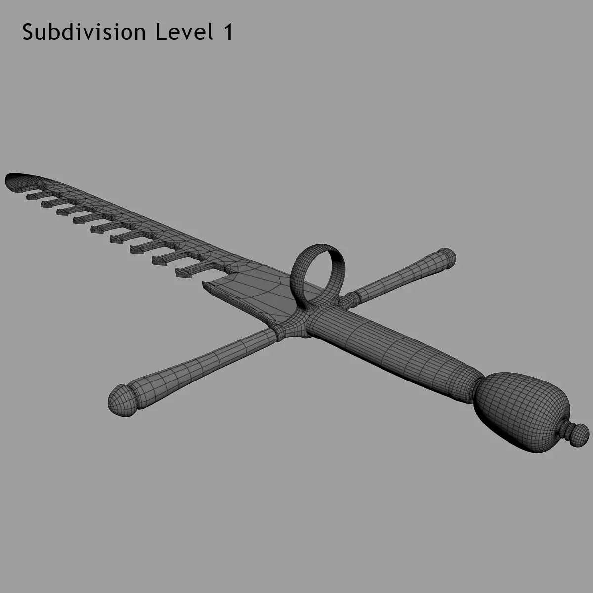 Swordbreaker Low-poly 3D model_13