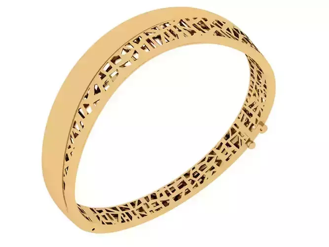 Custom Design Gold Bracelet 3D print model