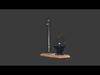 Antique Weather Station Low-poly 3D model_1