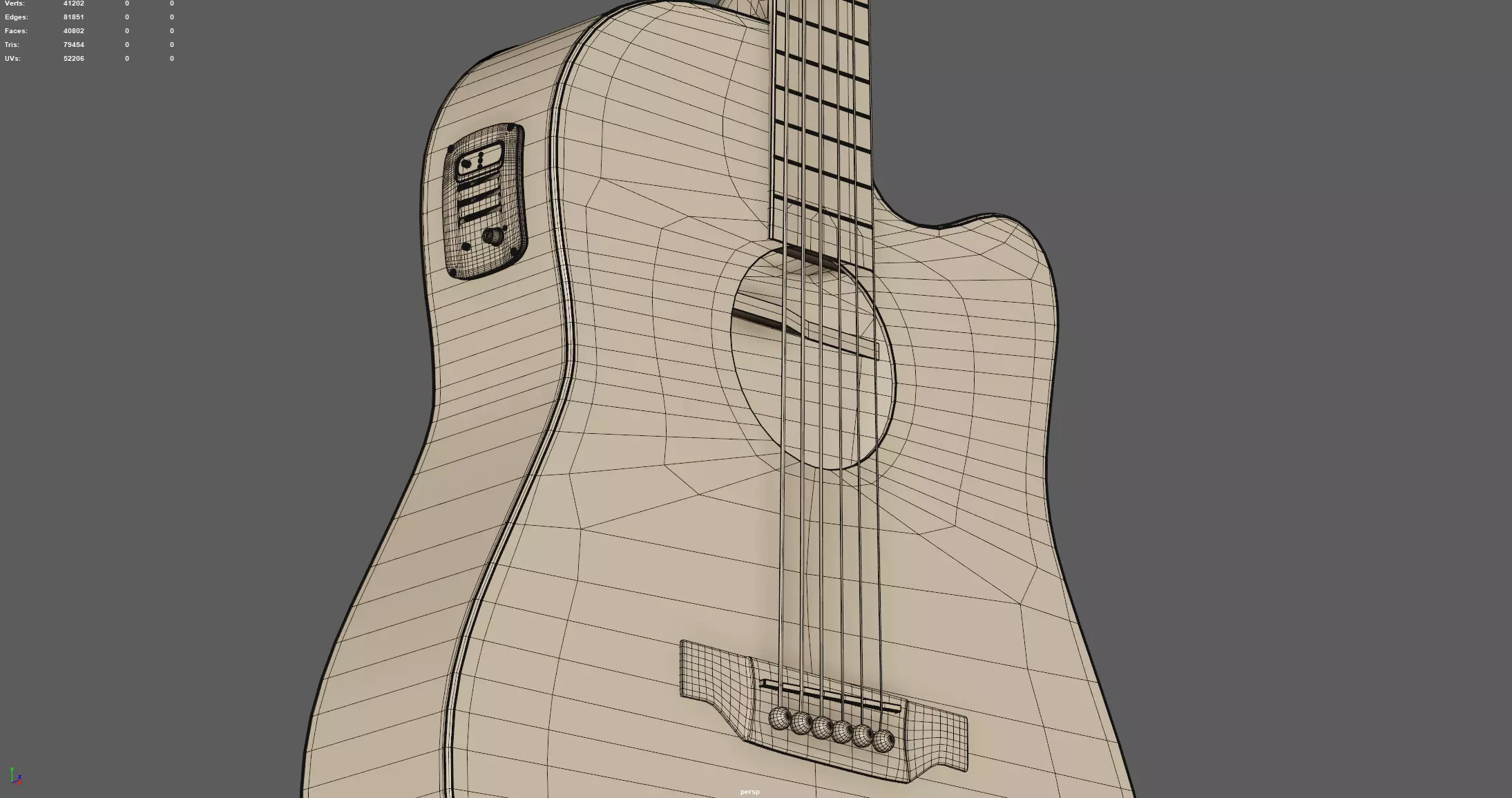 Guitar 3D model_12