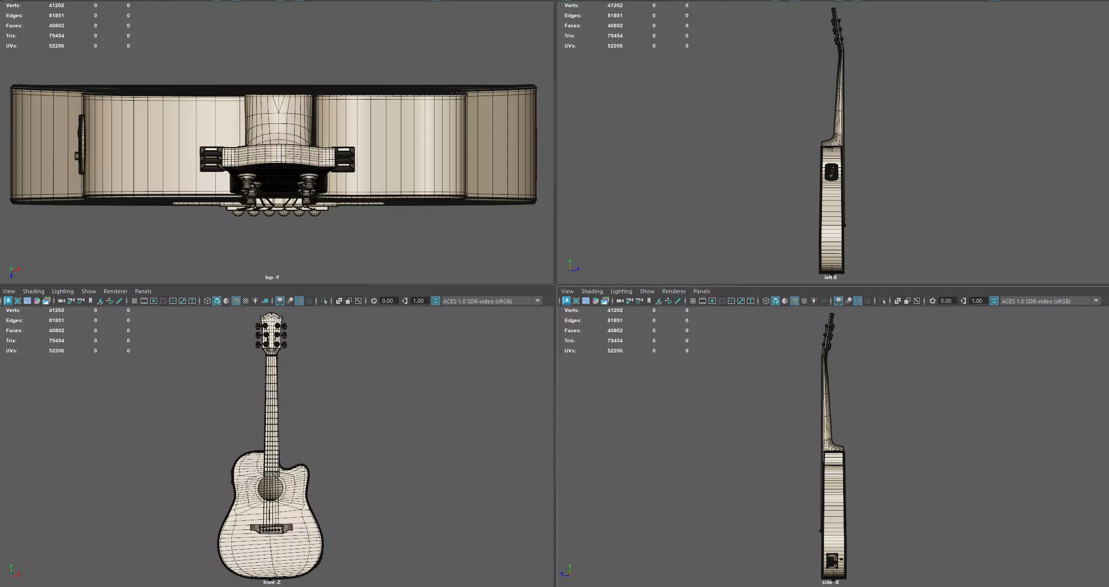 Guitar 3D model_14