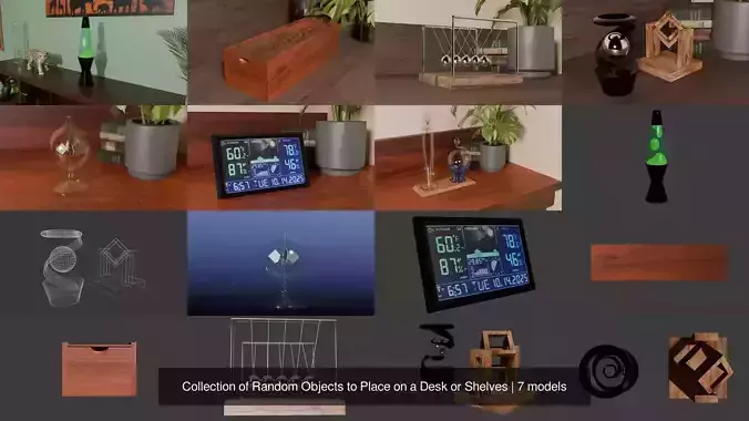 Collection of Random Objects to Place on a Desk or Shelves  Collection of Random Objects to Place on a Desk or Shelves