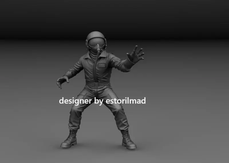 NATO EUROFIGHTER TYPHOON AIRCRAFT PILOT v3 3D print model