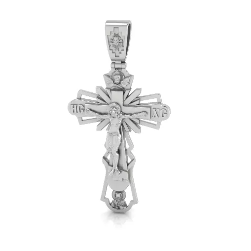 Cross with jesus icon Model 7932 3D print model_1