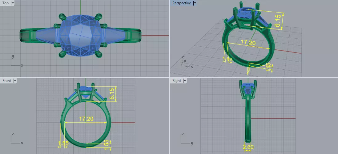 Graff ring Model 7929 3D print model_6