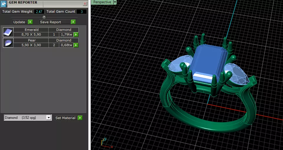 Graff ring Model 7926 3D print model_8