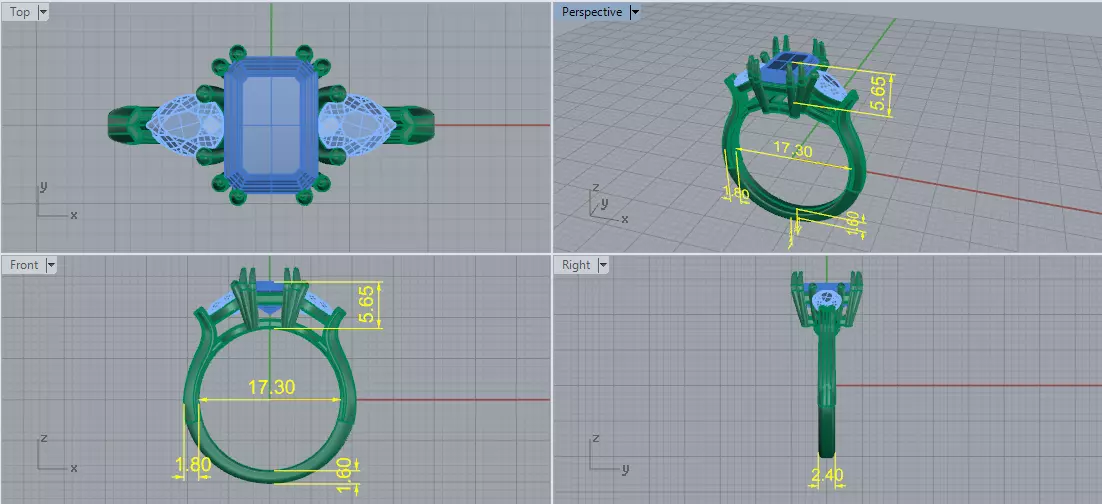 Graff ring Model 7926 3D print model_6