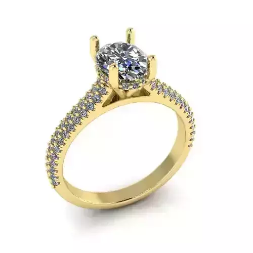 Solitaire engagement rings Model 7919