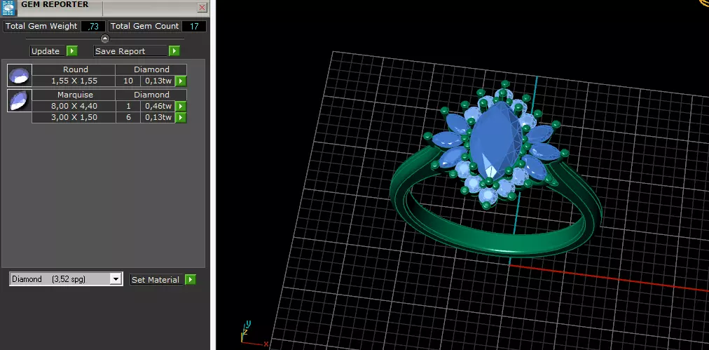 Solitaire engagement rings Model 7914 3D print model_8