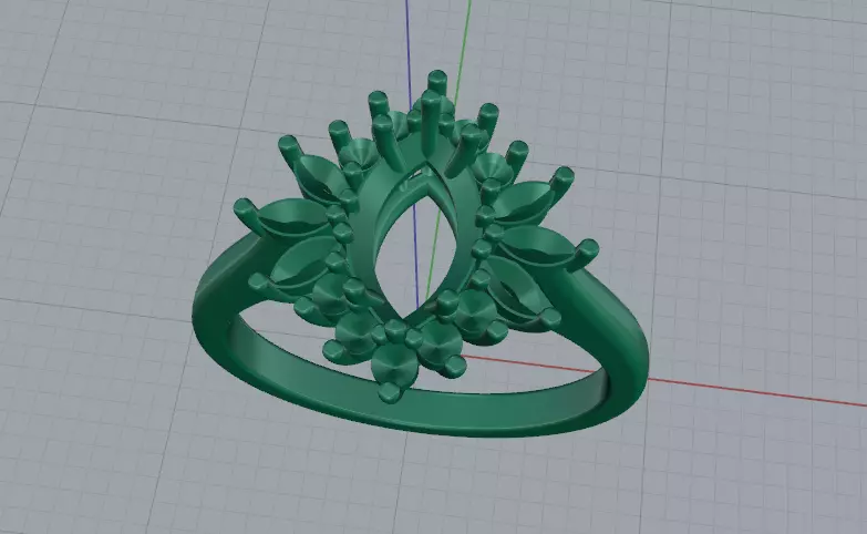 Solitaire engagement rings Model 7914 3D print model_3
