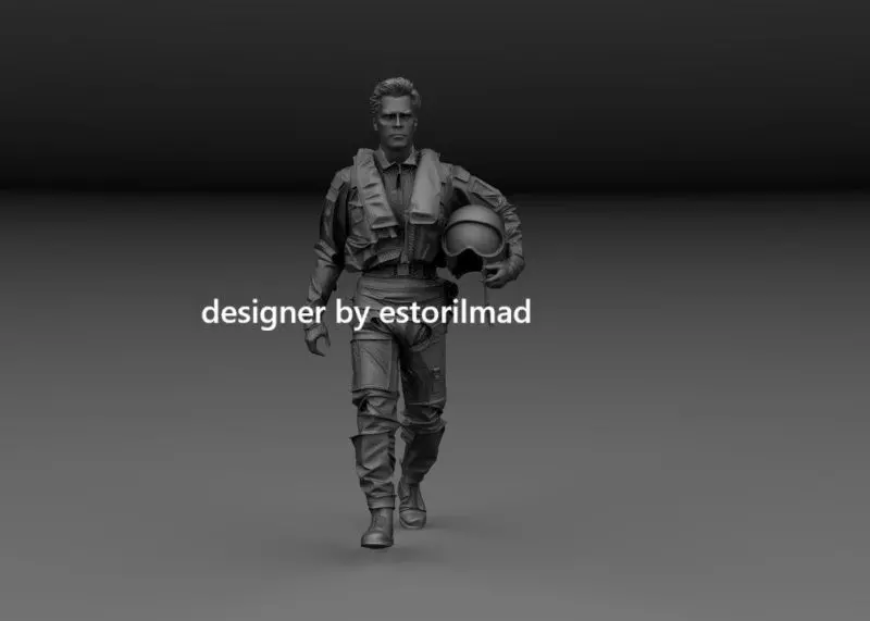 NATO EUROFIGHTER TYPHOON AIRCRAFT PILOT v5 3D print model
