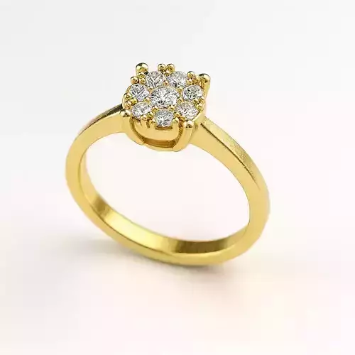 Solitaire engagement rings Model 7911