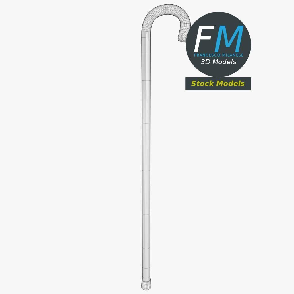 Walking stick 3D model_8
