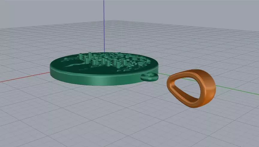 Pendant Model 7987 3D print model_3