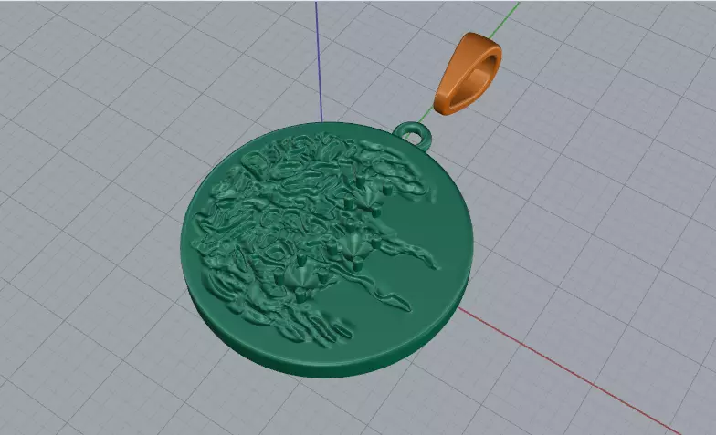 Pendant Model 7987 3D print model_2