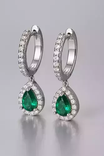 Earrings pear Model 7985