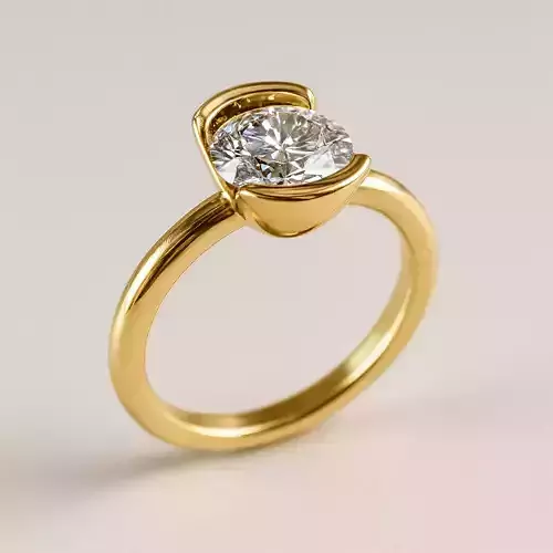 Solitaire engagement rings Model 7977