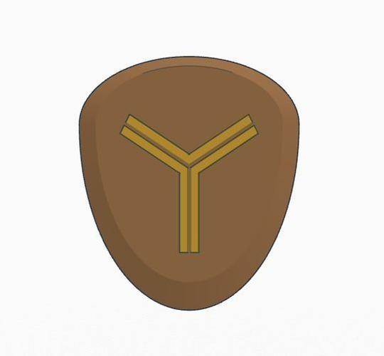 SPACE ROBOT SHIELD Low-poly 3D model