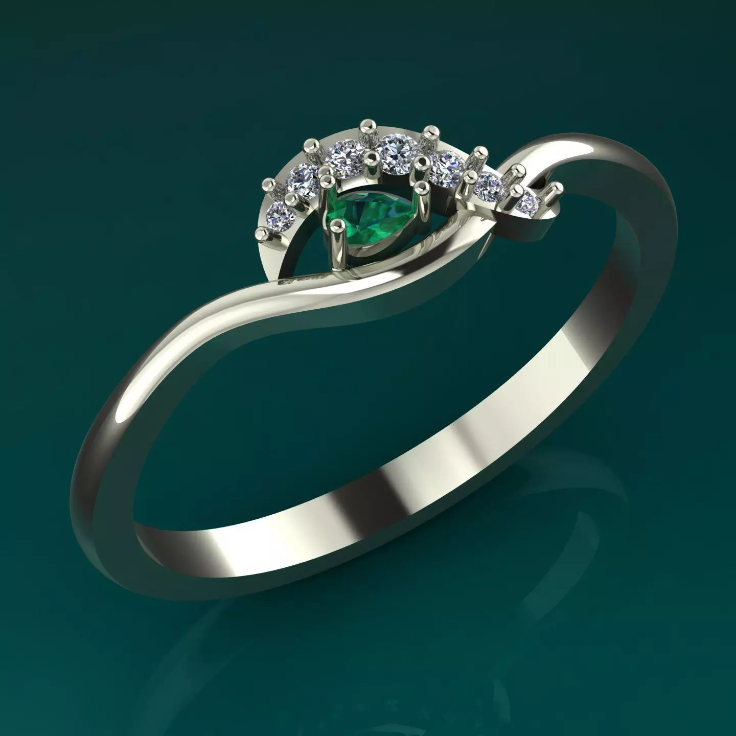 conjunto de anillo  3D print model_0