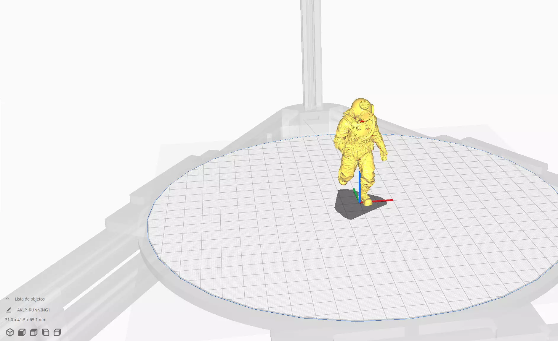 Realistic Vintage Diver Character for 3D Print 3D print model_10