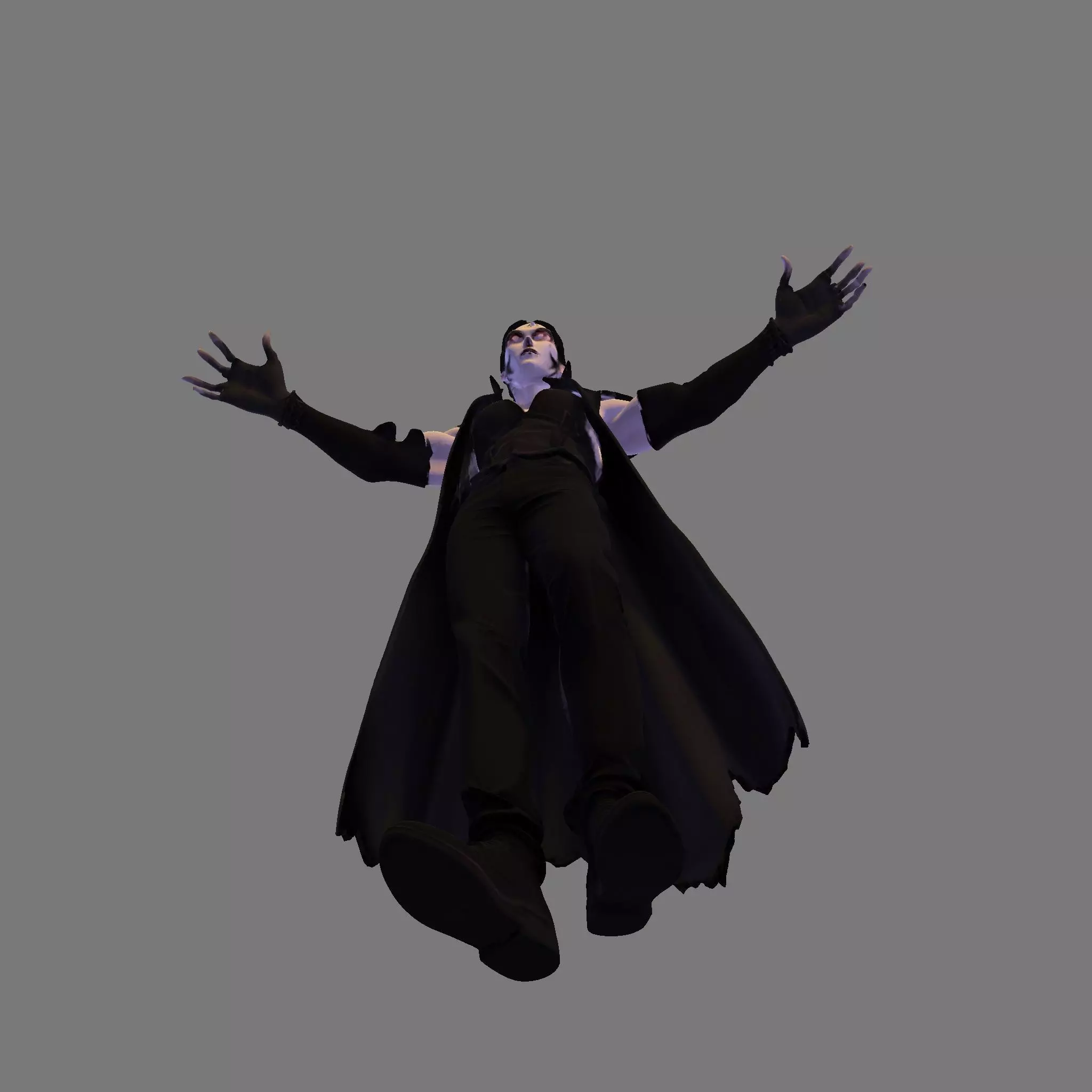 Gothic Vampire Lord  High Poly Stylized 3D Print Figurine 3D print model_10