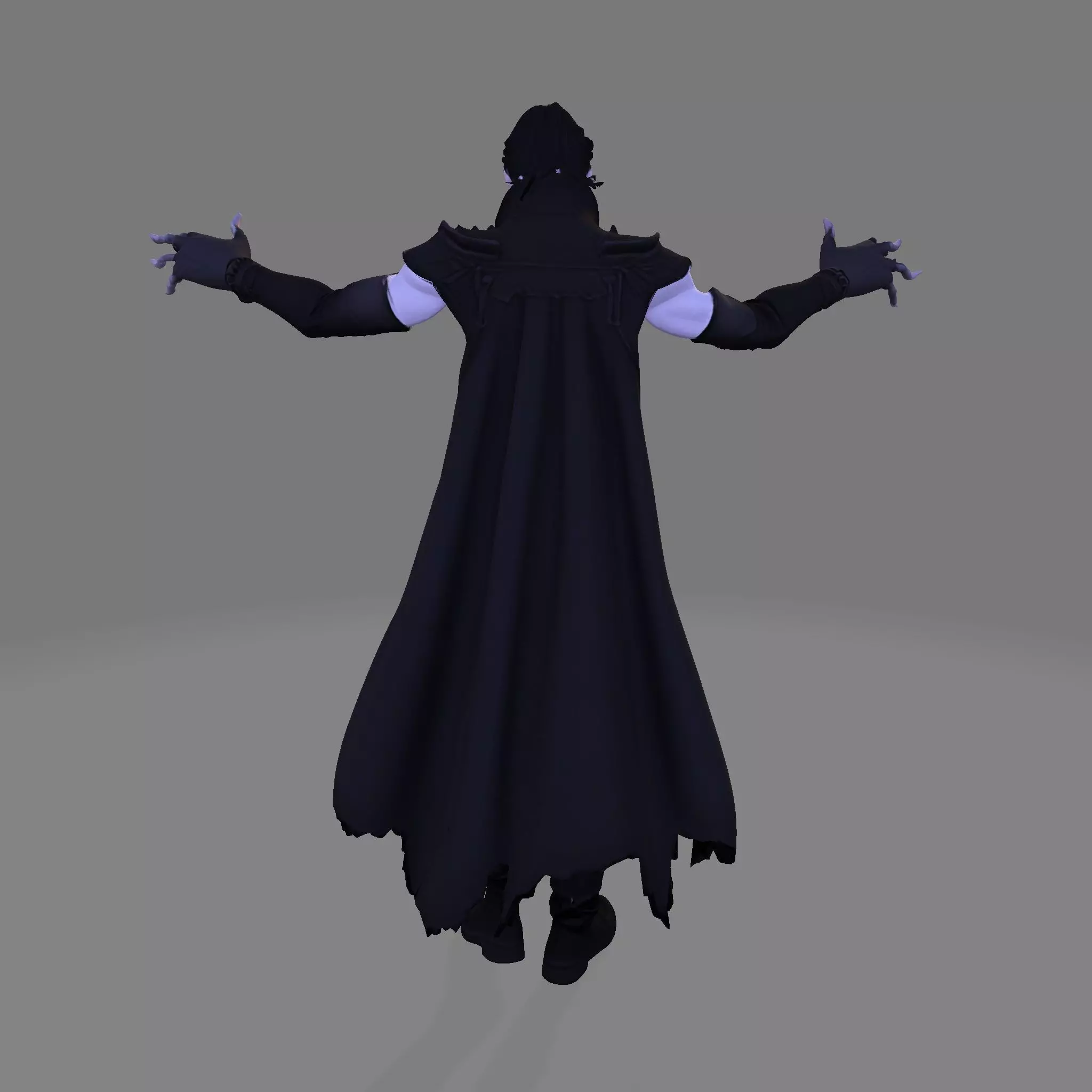 Gothic Vampire Lord  High Poly Stylized 3D Print Figurine 3D print model_6