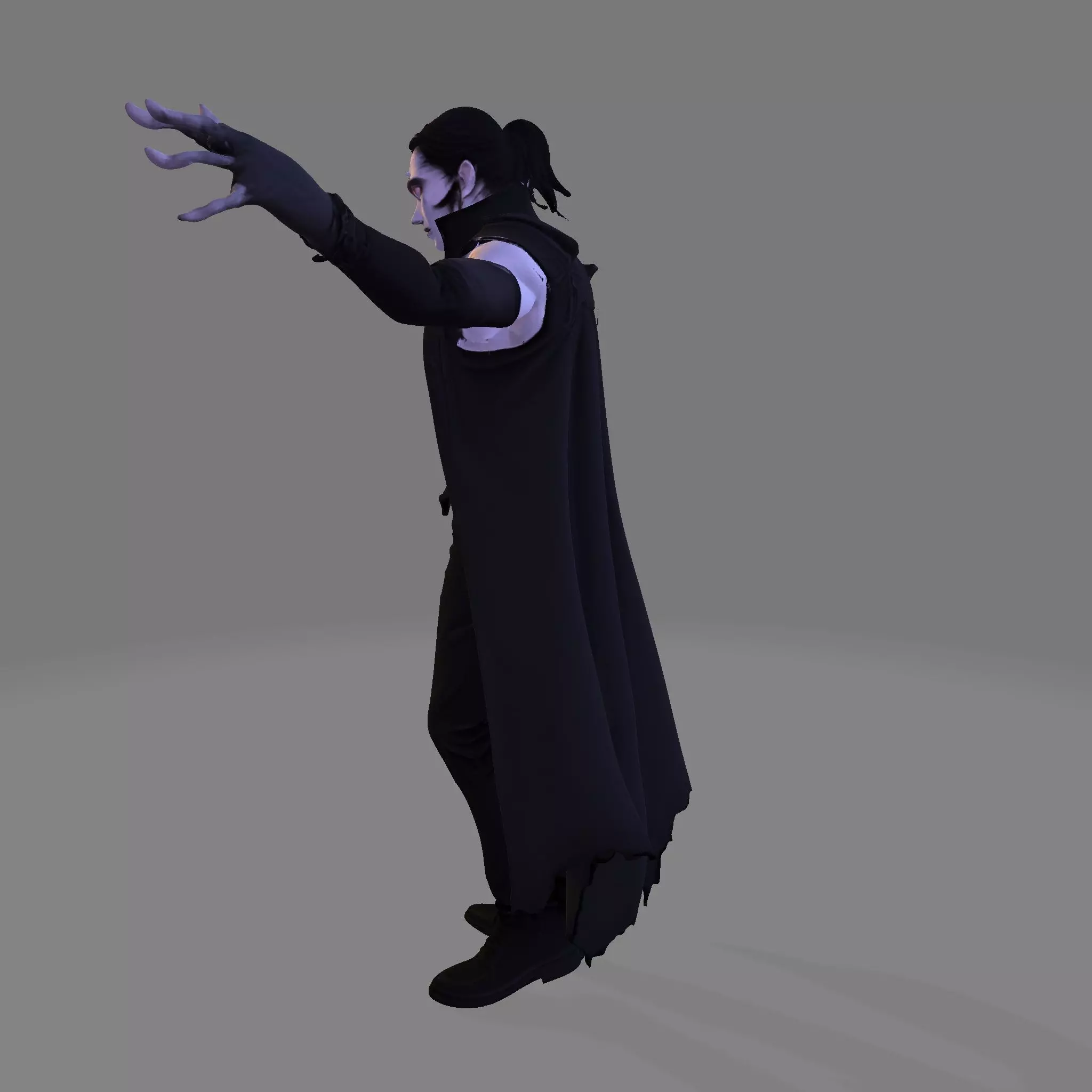 Gothic Vampire Lord  High Poly Stylized 3D Print Figurine 3D print model_4