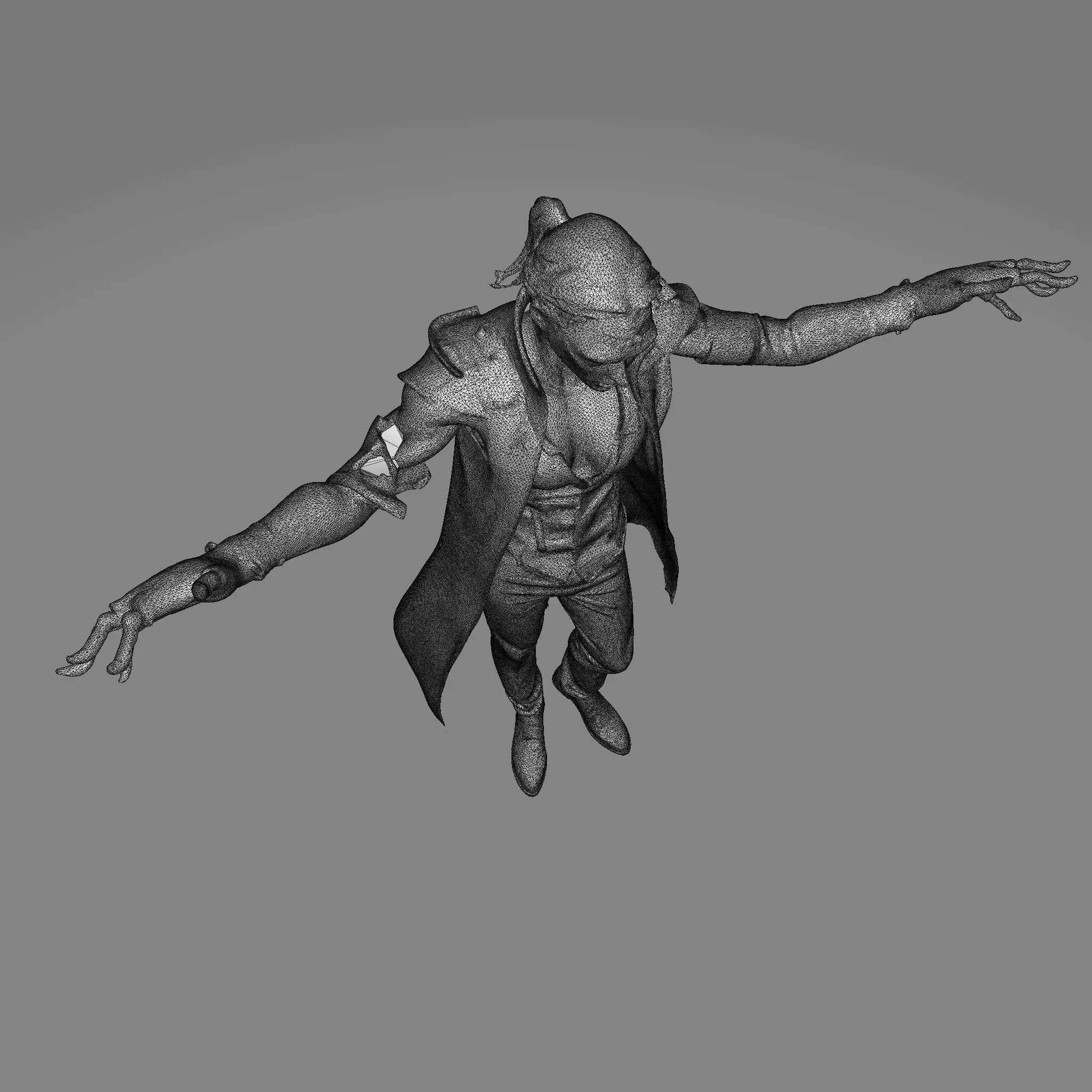 Gothic Vampire Lord  High Poly Stylized 3D Print Figurine 3D print model_19