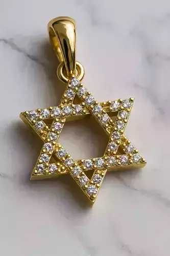 Star of David Pendant Model 7959