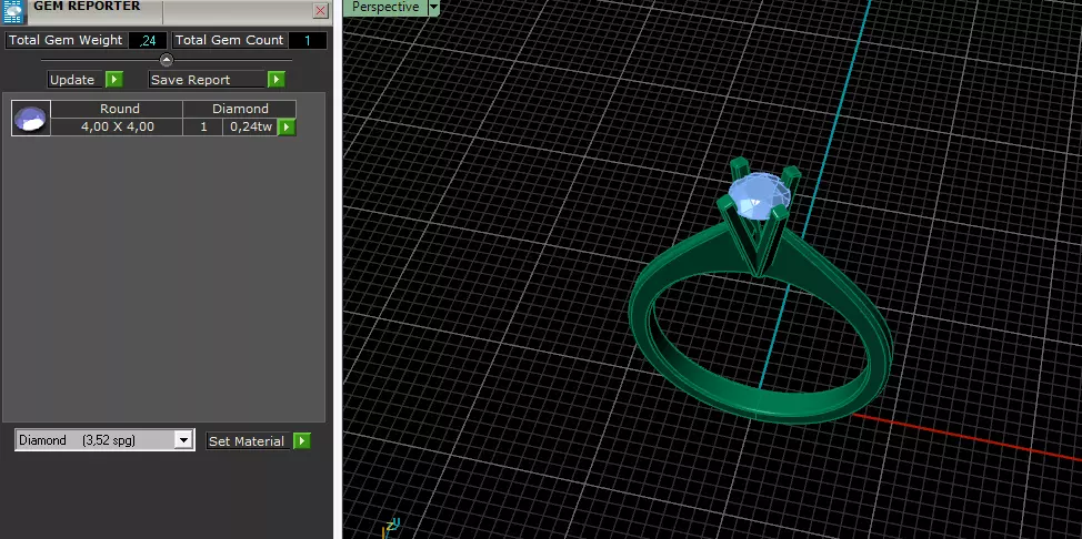 Solitaire engagement ring Model 7955 3D print model_8