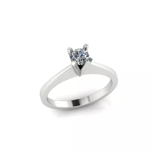 Solitaire engagement ring Model 7955 3D print model_1