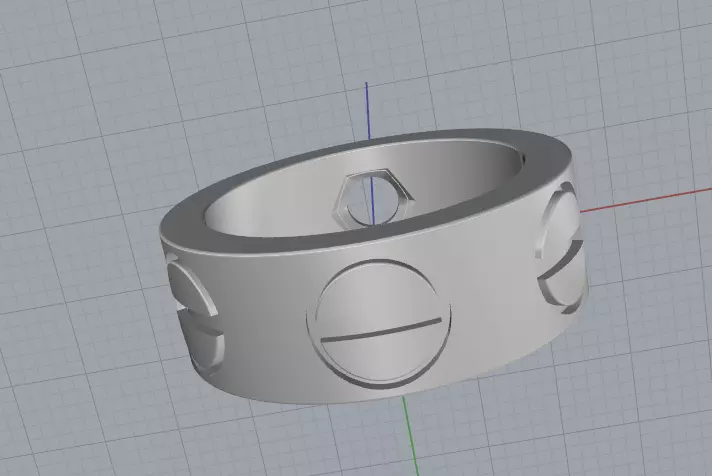 Ring cart Model 7952 3D print model_5