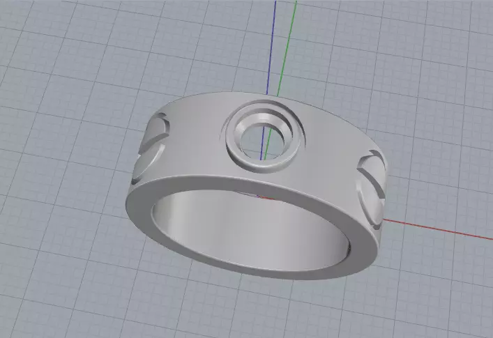 Ring cart Model 7952 3D print model_3