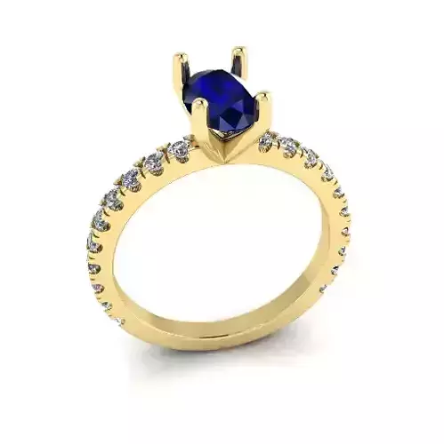 Solitaire engagement rings Model 7949