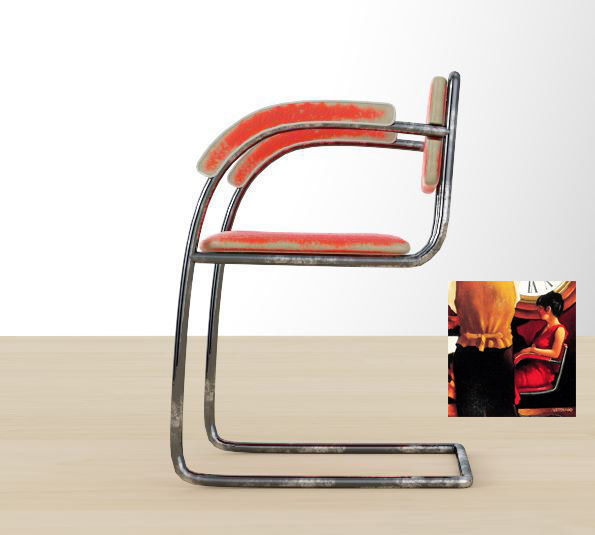 Vettriano Chair Free 3D model_1