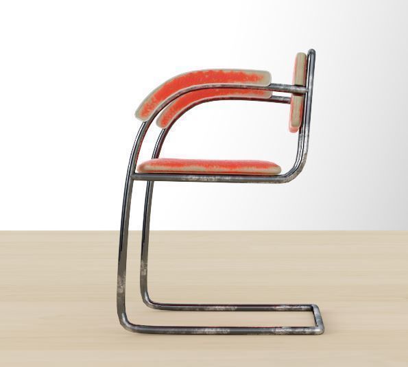 Vettriano Chair Free 3D model_3