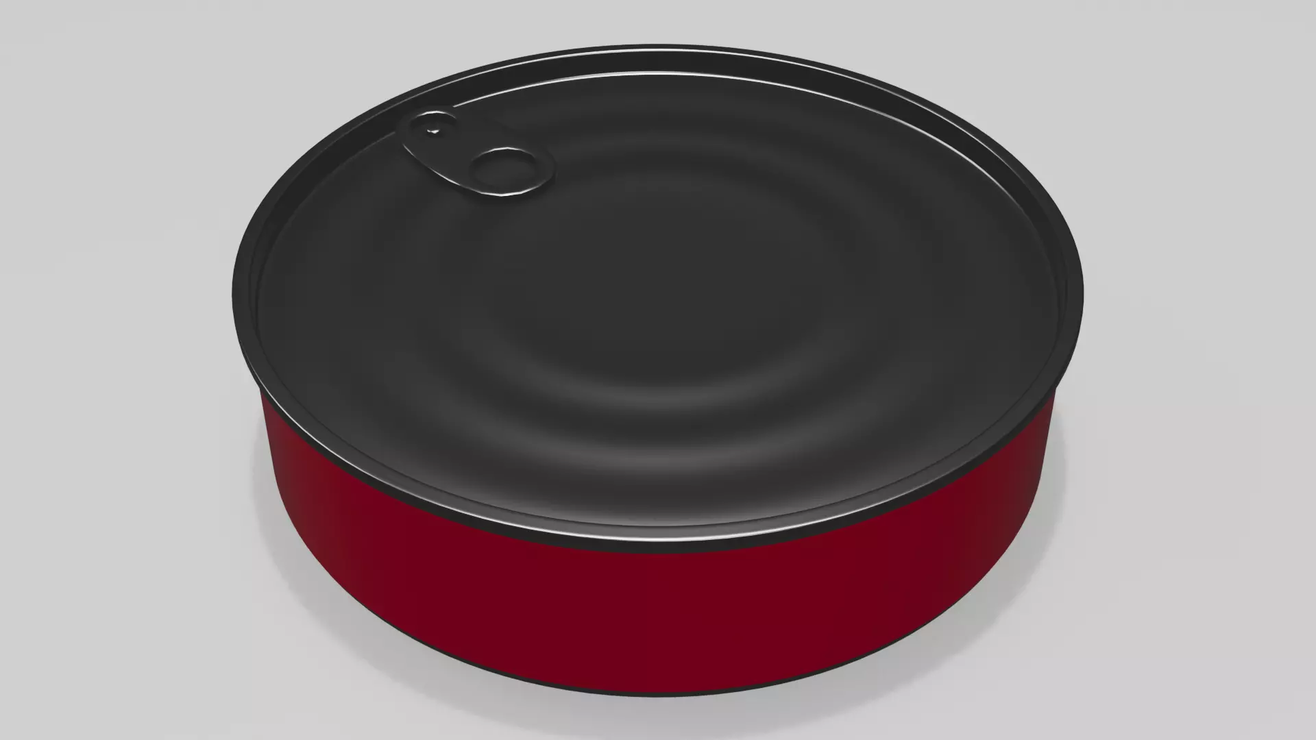 Set of 5 High-Poly Metal Food Cans Realistic Blender Models 3D model_7