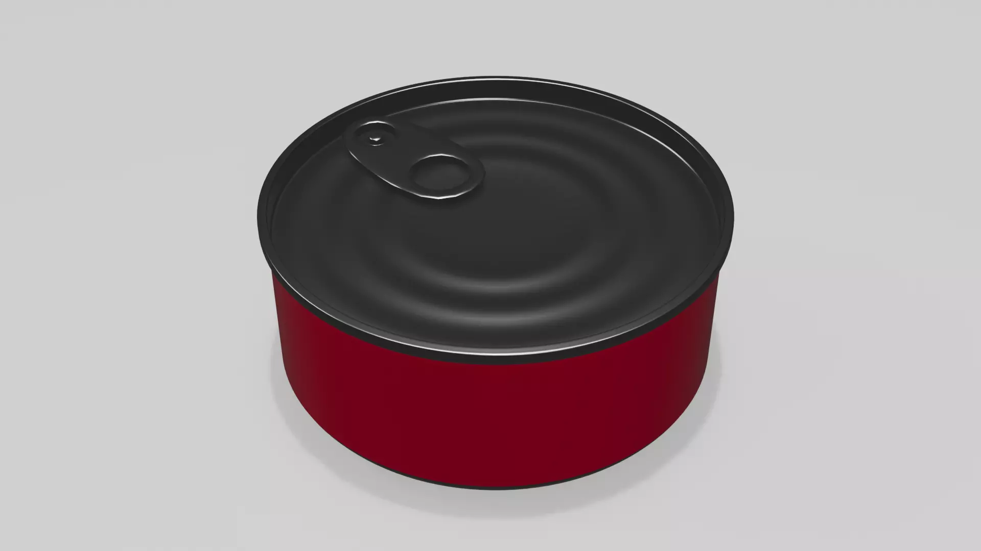 Set of 5 High-Poly Metal Food Cans Realistic Blender Models 3D model_3