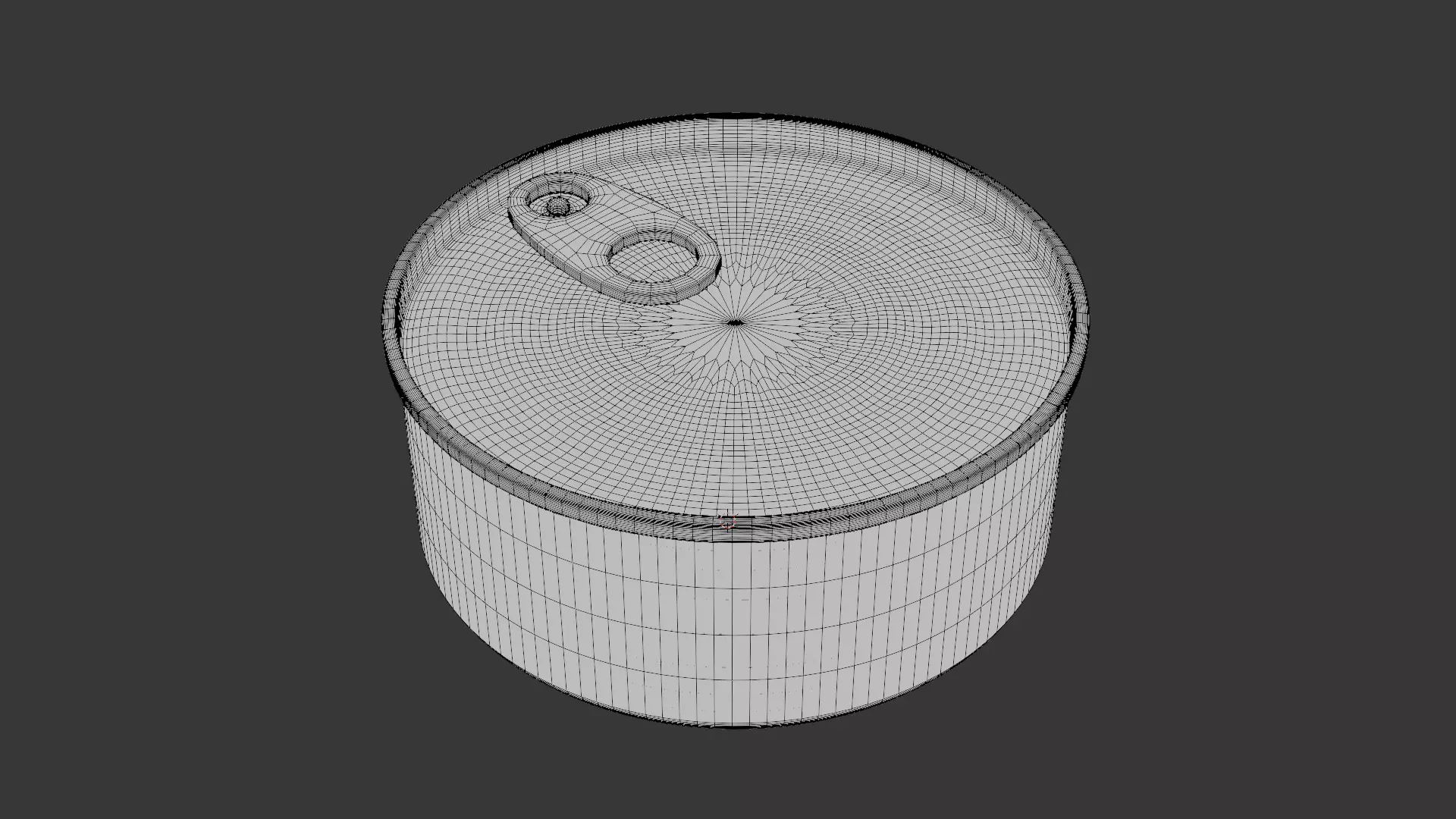Set of 5 High-Poly Metal Food Cans Realistic Blender Models 3D model_4