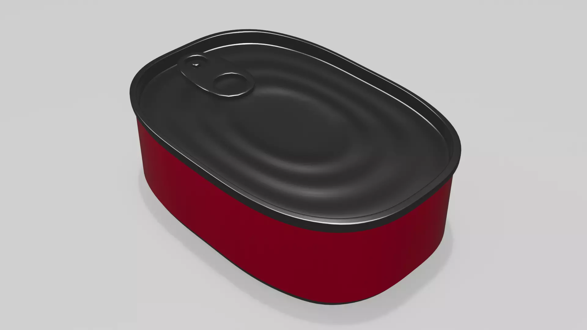 Set of 5 High-Poly Metal Food Cans Realistic Blender Models 3D model_5