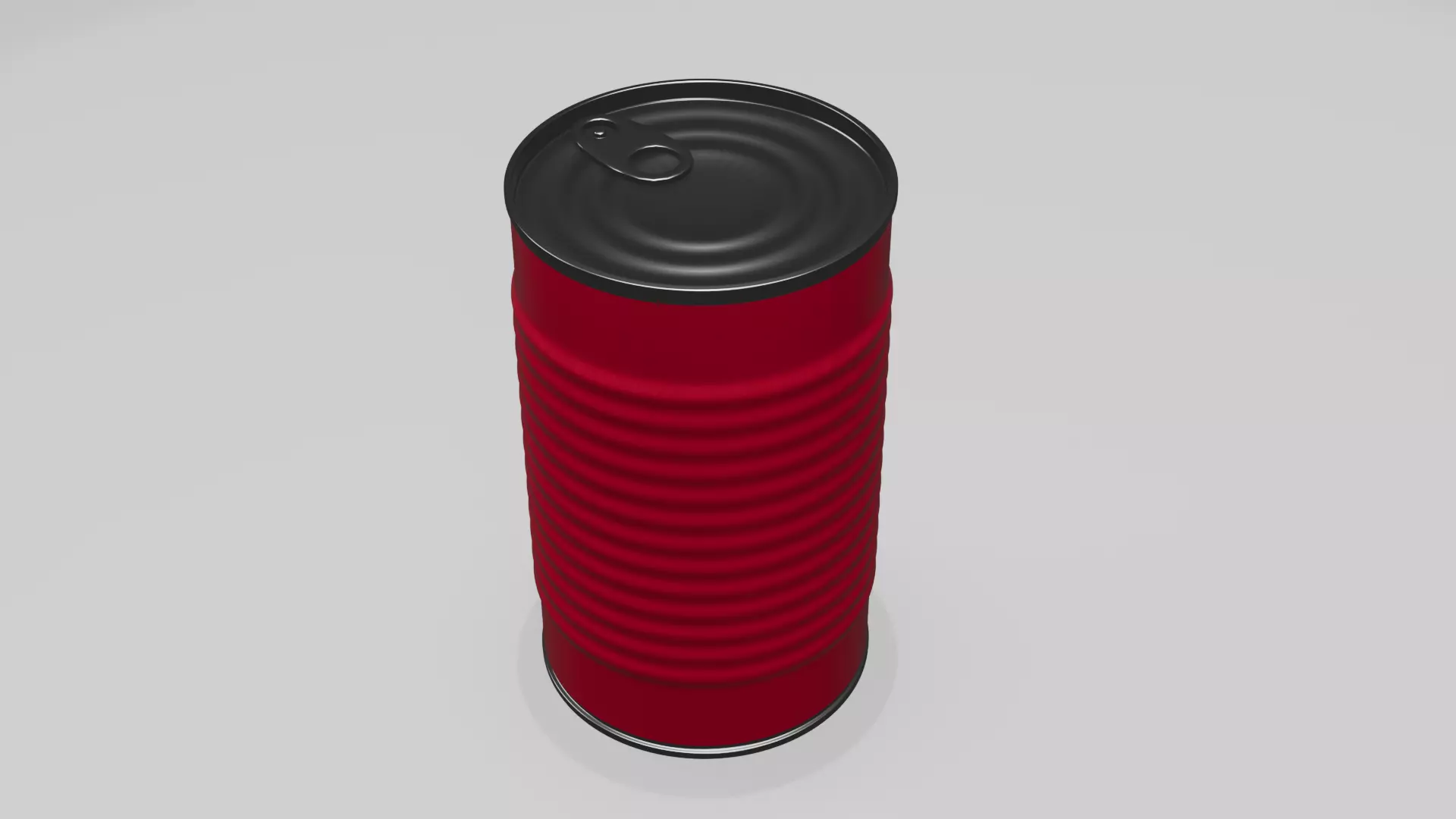 Set of 5 High-Poly Metal Food Cans Realistic Blender Models 3D model_11