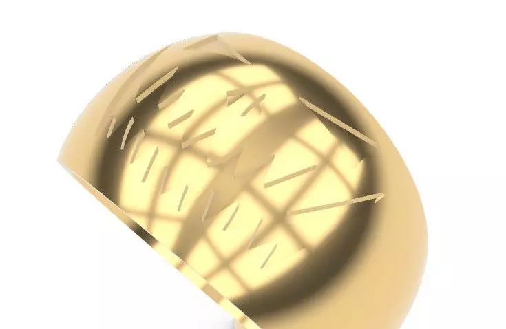 Jack O Lantern Ring 3D print model_3