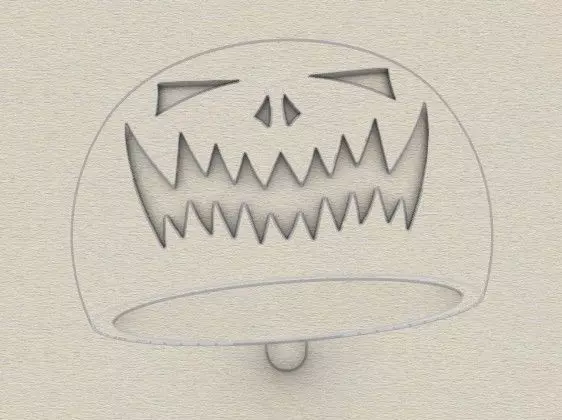 Jack O Lantern Ring 3D print model_1