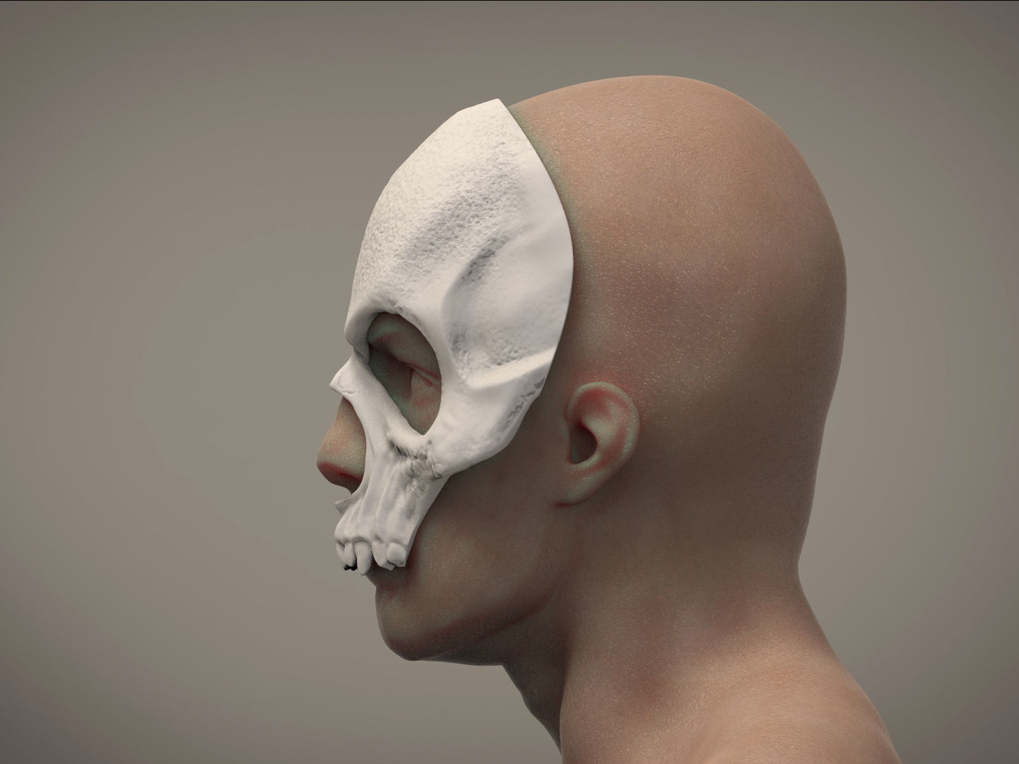 Halloween mask Skull mask Masquerade  3D print model_2