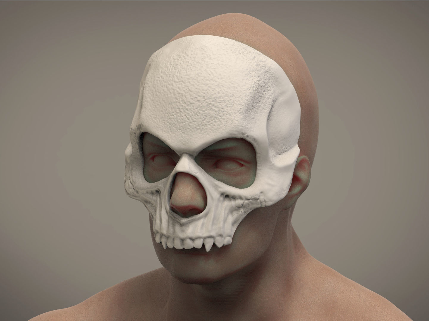 Halloween mask Skull mask Masquerade  3D print model_5