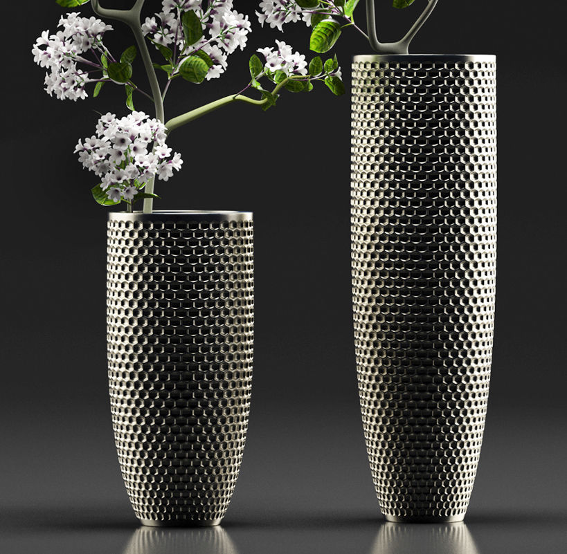 Flower Vase Set 3D model_4