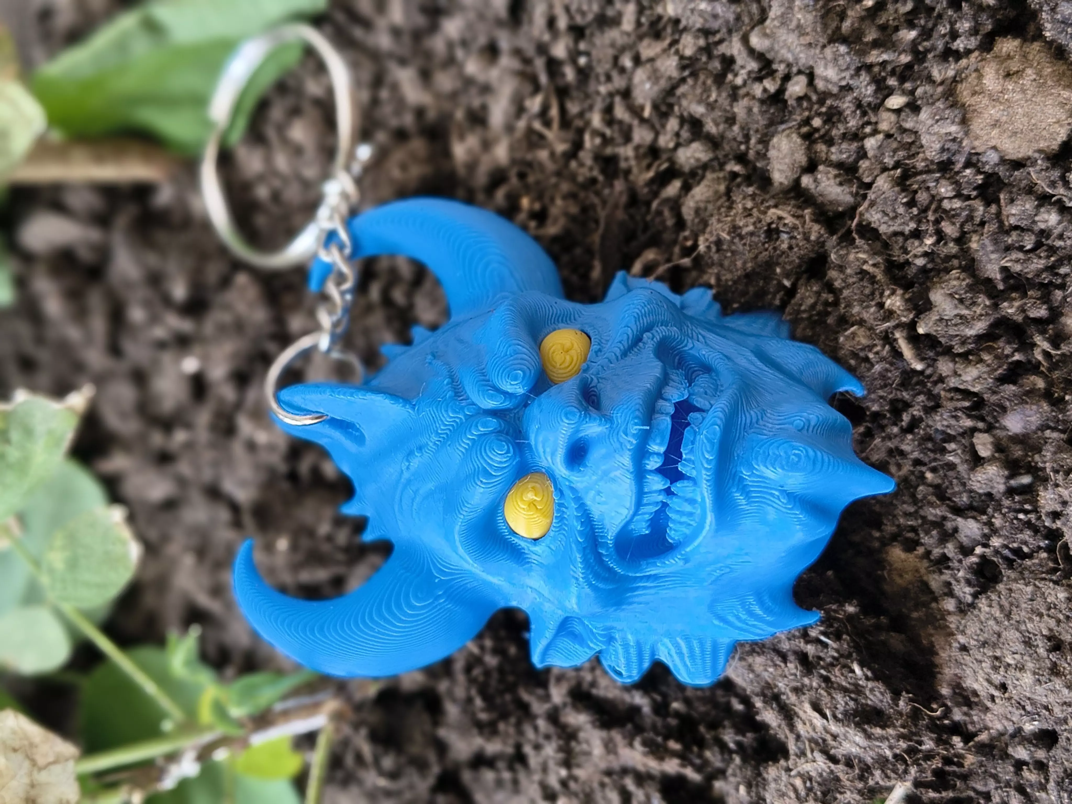 Flexi Halloween Chibi  Devil Head  Bone Combo 3D print model_7